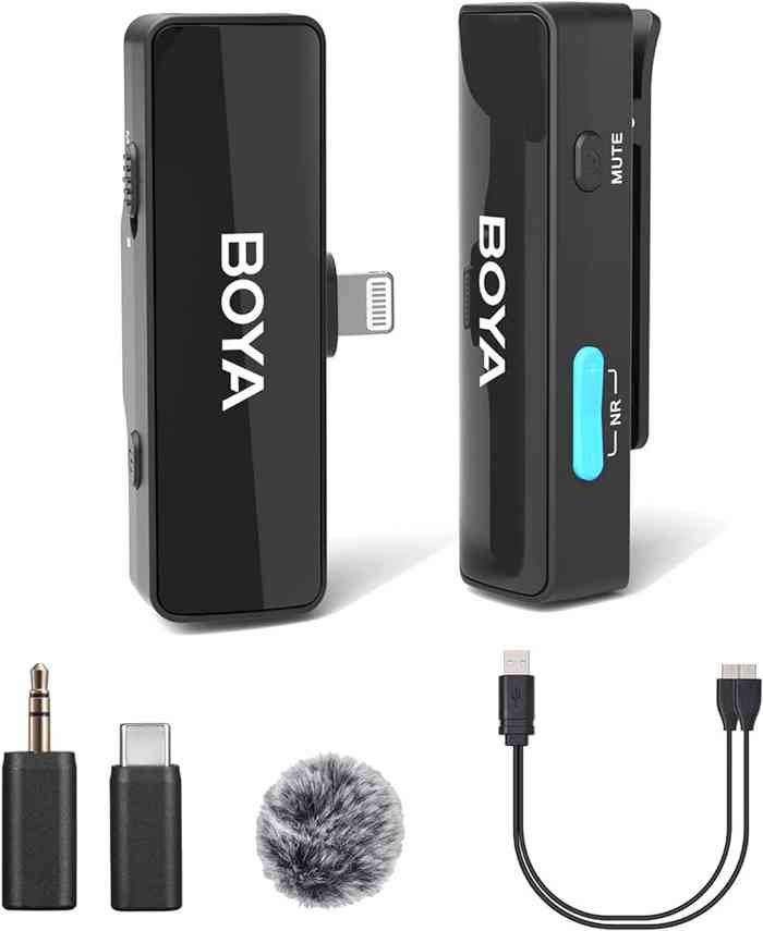 Boya BOYALINK A1 All-In-One Design Wireless Microphone System Without Charging Case